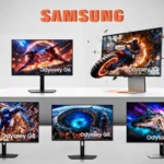 Samsung Odyssey CES 2026 gaming monitor lineup featuring the world's first 6K glasses-free 3D display and ultra-high refresh rate models.