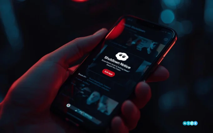 Sora AI video app interface shutting down on a mobile screen