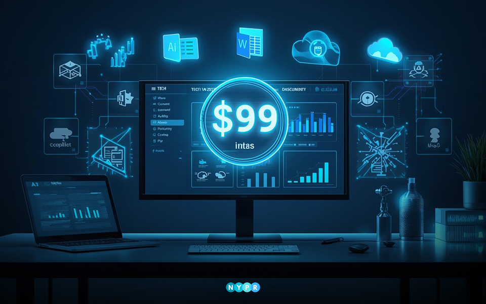 Microsoft Frontier Suite AI software bundle combining Copilot, enterprise security tools, and AI agent management