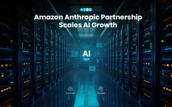 Amazon and Anthropic's partnership using Trainium chips and AWS cloud for AI