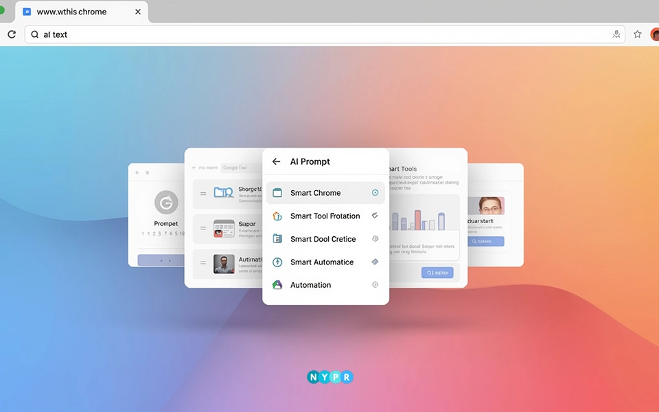 Chrome Skills feature showing saved AI prompts with one-click run option