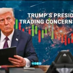 Traders watching stock market screens during major political news