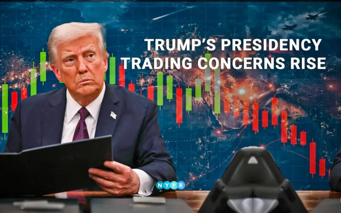 Traders watching stock market screens during major political news