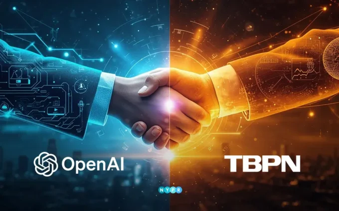 OpenAI and TBPN collaboration announcement visual