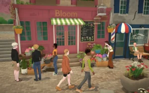 Paralives characters interacting in an open life simulation world