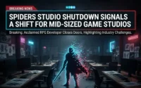 Empty game studio office after shutdown announcement