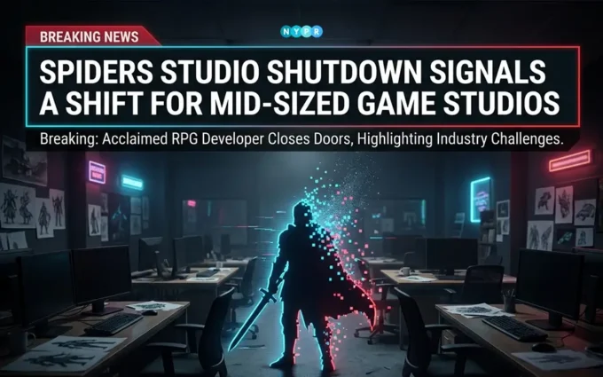 Empty game studio office after shutdown announcement