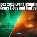 Xbox Games Showcase 2026 announcement banner with Gears of War E-Day highlight