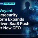 BlueVoyant cybersecurity platform showcasing AI-driven SaaS security operations, cloud threat monitoring, and enterprise cybersecurity automation under new CEO leadership.