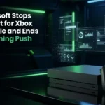 Xbox console interface highlighting Microsoft Copilot gaming features being discontinued