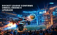 Rocket League Unreal Engine 6 revealed during the RLCS Paris Major semi-finals in Paris La Défense Arena.