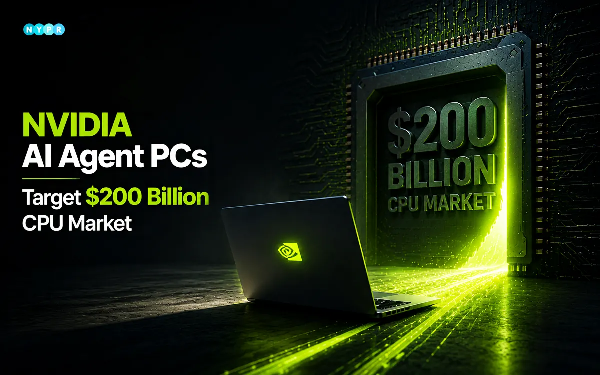 NVIDIA unveils AI Agent PCs and sets its sights on the $200B CPU market. Learn what this move means for Intel, AMD, and the next generation of AI computing.