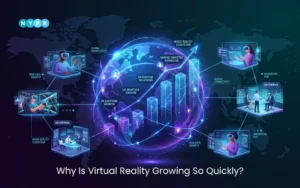Infographic showing why virtual reality is growing so quickly across industries