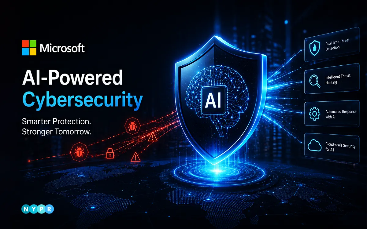 Microsoft cybersecurity AI model MAI-Cyber-1-Flash and Project Perception help businesses detect and respond to software threats faster.