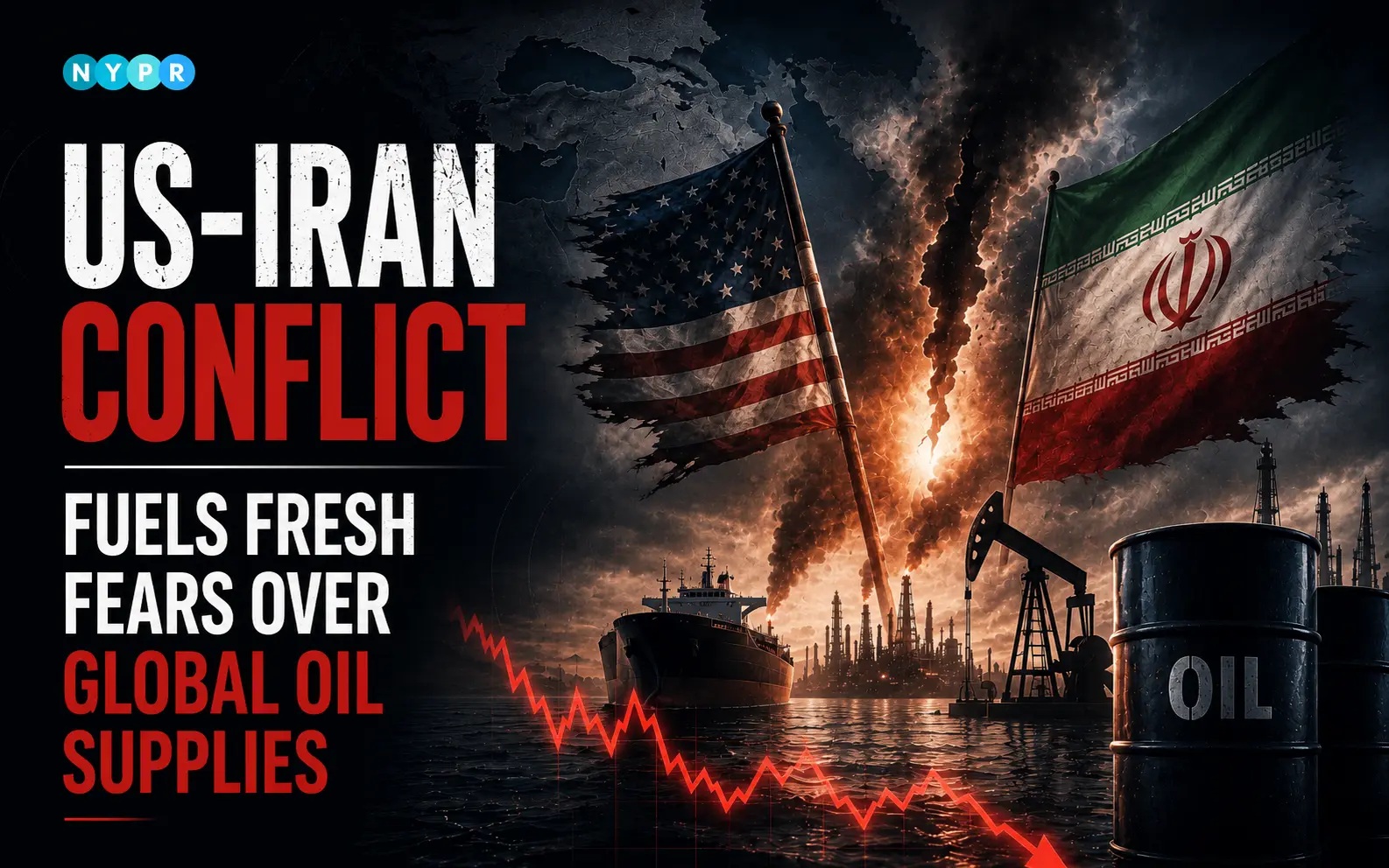 US-Iran conflict intensifies as military strikes continue and Iran claims tanker explosions in the Strait of Hormuz, raising concerns over global oil markets.