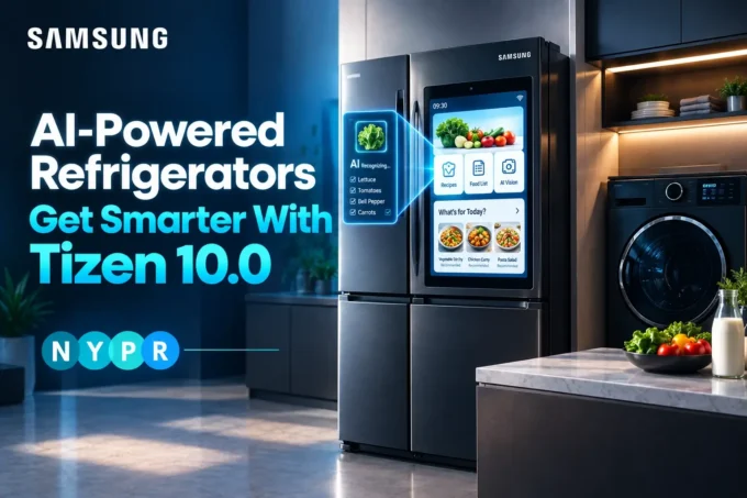 Samsung AI-Powered Refrigerators gain smarter food recognition and AI Vision features through the Tizen 10.0 software update.