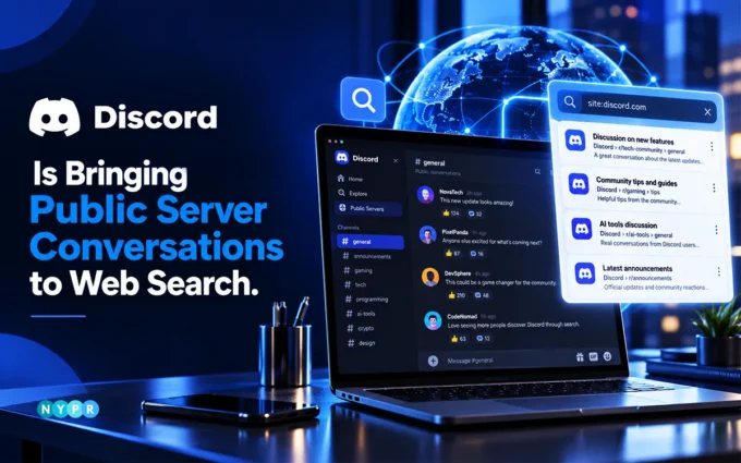 Discord Server Web Page displaying summaries of public discussions and searchable messages from a discoverable server.